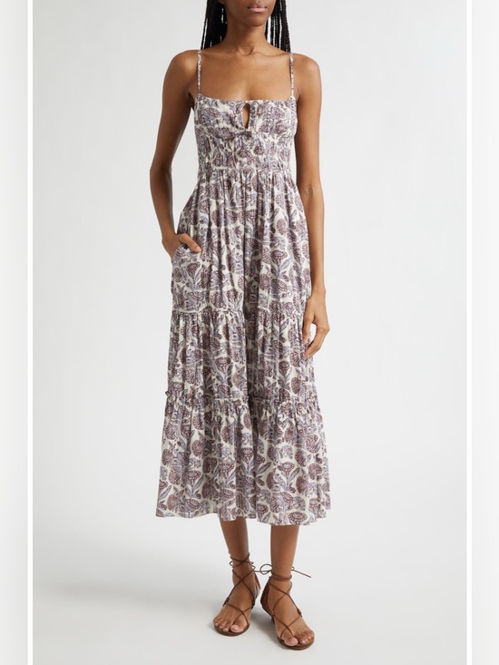 Ulla Johnson Dresses & Skirts - Ulla Johnson Aydin Print Tiered Cotton Sundress